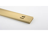 30 Inch Linear Shower Drain with Removable Square Patterned Grate, 304 Stainless Steel with Hair 55303724
