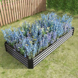 ZNTS Raised Garden Bed Kit - Metal Raised Bed Garden7.6x3.7x0.98ft for Flower Planters, Vegetables Herb 97729335