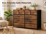 12-Drawer Dresser, Fabric Storage Tower for Bedroom, Hallway, Entryway, Closet, Tall Chest Organizer 10526119