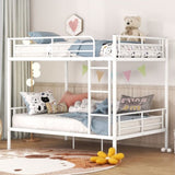 Full Over Full Metal Bunk Bed, White MF310408AAK
