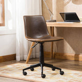 Cesena Faux Leather 360 Swivel Air Lift Office Chair, Antique Brown T2574P164793