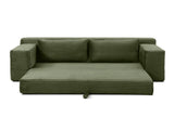 Memory Foam Cloud Loveseat Sofa, 2 in 1 Convertible Folding Couch Bed, No Assembly Compressed W2677P395126