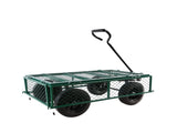 (Green solid wheels wagon cart) Solid wheels Tools cart Wagon Cart Garden cart trucks make it easier 83077866
