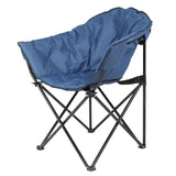 ZNTS Camping Chair Blue Alloy Steel 60160598