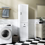 Laundry Cabinet ,with 1 Storage cabinet and 1 Drawer - White 81989550