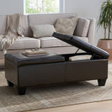 ALFRED Storage Ottoman - DBL TOP N757P254559B