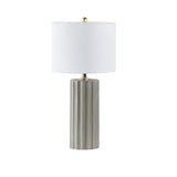 ZNTS Ribbed Ceramic Table Lamp B03599400