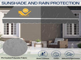 98.4"D x 117"W x 59"H Retractable Awning Grey 79175218