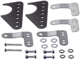 Universal Coil-Over Rear Lower Kit Adjustable Shock Mount Brackets Steel for 3" Axle Tubes 76366507