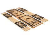 Picnic Combo 3PCS Set, 5.8FT Wood Table and Bench Set 42884483