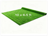 10 x 6.5 ft Green PP Artificial Turf Roll , Weather & Fade Resistant Low Grass Carpet for 06248775