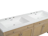 60 Inch Bathroom Vanity with Double Sink , Large Storage Space with 2 Tip-Out Trays / 00545657