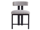 26.5'' Stylish Round Stools with Low Back - Comfortable Upholstered Seat & Black Metal Frame for N780P236628G