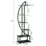 2pcs 6th Floor Half Moon Ironwood Suitable For Garden Balcony Patio Lawn Home Decoration Plant Stand 55251721