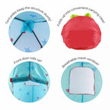 Kids Princess Tent, Children Play Princess Tent, Indoor Fabric Playhouse for Children Ages 3 70615101
