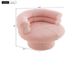 360&degSwivel Chair Swivel Accent Chair Round Swivel Chair Barrel Chair Vanity Chair for Living N763P331761P