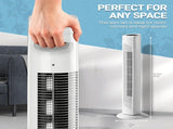 US Standard RTW-AR Tower Fan, 110V 45W, 32 Inch, Column Shape, White Plastic Body, Copper Motor, 70992537