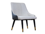 Modern PU Leather Dining Chairs Ergonomic High-Back Kitchen Chairs with Carbon Steel Legs, W2699P401053