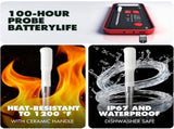 AI Meat Thermometer, 500 ft Long Range Bluetooth Grill Thermometer for Smoker, Oven, BBQ, 94557200