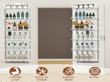 6-Tier Over the Door Pantry Organizer, Large Metal Door Spice Rack, Hanging Heavy-Duty Pantry Door 00351775