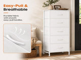 Tall Dresser for Bedroom with 5 Drawers, Vertical End Table and 73861900