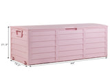 75gal 280L Outdoor Garden Plastic Storage Deck Box Chest Tools Cushions Toys Lockable Seat 97618569