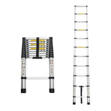 Telescoping Ladder 10.5FT, Telescopic Extension Ladder, Aluminum Alloy Folding Ladder Portable W2660P255607