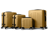 Curved Vertical Stripe 4-in-1 Trolley Case - Mustard Yellow 19371883