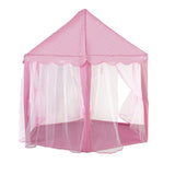 ZNTS 53"H Princess Castle Play Tent House with LED Star Lights for Kids, Indoor and Outdoor, Pink W2181P145237