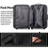 3 Piece Luggage Set Hardside Spinner Suitcase with TSA Lock 20" 24" 28" Available 81375301