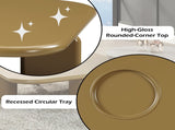 Joane Yellowish Brown High Gloss Coffee Table B2726P442575