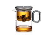 Heat-resistant glass teapot, magnetic switch, Gunmetal Black 500mL 85041937