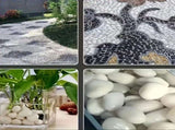 38 lbs White River Rocks, 2-3 inch Polished Pebbles - Decorative White Stones for Indoor/Outdoor 34535214