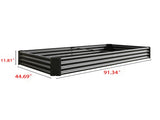 Raised Garden Bed Kit - Metal Raised Bed Garden7.6x3.7x0.98ft for Flower Planters, Vegetables Herb 97729335