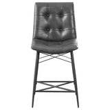 Grey Tufted Counter Height Stools B062P153526