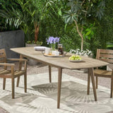 Outdoor Acacia Wood Expandable Dining Table, Gray 65428.00GRY