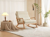 100*65*101cm High Back Belt Waist Pillow Log Color Solid Wood Armrest Backrest Seat Frame Iron Frame 98571853
