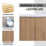 Bathroom Cabinet With Sink,Soft Close Doors,Float Mounting Design,24 Inch For Small W99950714