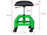 Pneumatic 360 Degree Swivel Mechanics Rolling Creeper Seat, Heavy Duty Rolling Mechanics 99179471