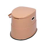 ZNTS Portable Toilet with Non-slip Mat Brown 79167273