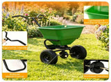 Green Heavy-Duty Walk-Behind Broadcast Lawn Spreader, 66 Lbs Capacity Adjustable Flow Control, 97247340