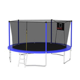 14FT Trampoline ,Sports Fitness Trampolines with Enclosure Net, Recreational Trampolines for Outdoor W1163120240