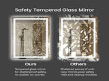 48"x36" LED Bathroom Mirror, Front-Lit and Back-Lit, 3 Color Tem Adjustable, Brightness Memory, 91421693