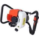V-Type 52CC 2 Stroke Gas Post Hole Digger One Man Auger EPA Machine Plant Soil Digging Fence,red W465109906