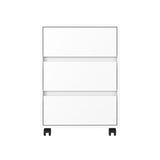 ZNTS Artemisa 3 Drawer Filing Cabinet, Four Casters, Superior Top -White B20091891