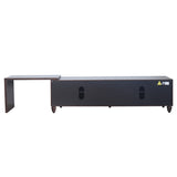 70"-90" Extendable TV Cabinet, Modern Entertainment Center with Storage and Adjustable Shelves, Mid W1435P190370