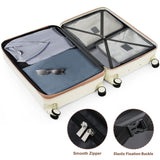Luggage Sets 4 Piece, ABS Durable Suitcase with Travel Bag, Cup Holder, ABS Hard Shell Luggage with N726P296017R