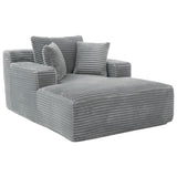 Full- compressed Chaise Lounge Sofa Bed 48.8" Upholstered Sofa Couch with Removable Pillows, Modern 83733908