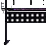 Black Gaming Desk with LED Light B062P209418