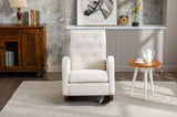 ZNTS High Back Rocking Chair Nursery Chair .Comfortable Rocker Fabric Padded Seat .Modern High Back W153982356